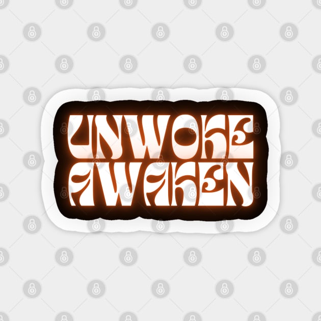 Unwoke Awaken Sticker by la chataigne qui vole ⭐⭐⭐⭐⭐
